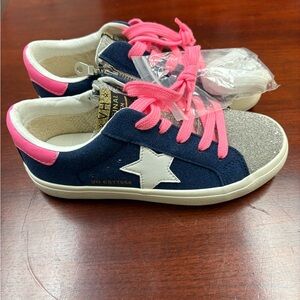 Vintage Havana Pink and Silver Retro Sneakers